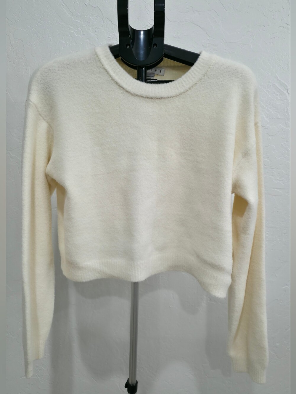 Women's Crewneck Sweater in Soft Cream